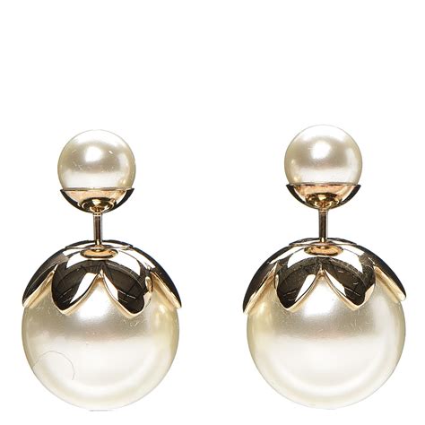 pearl earrings dior|christian dior tribal pearl earrings.